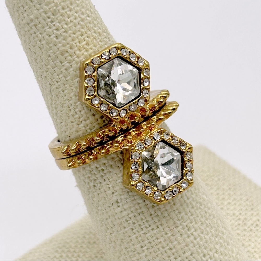 Vince Camuto Jeweled Hexagon Rings Size 6.5